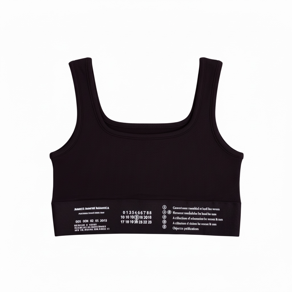 Signature Ribbed Logo-Band Crop Top