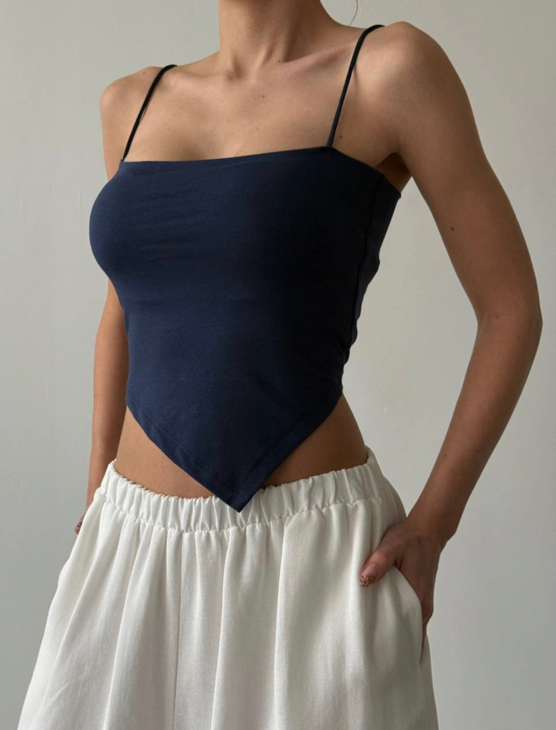 The "Luna" Asymmetric Bandana Top