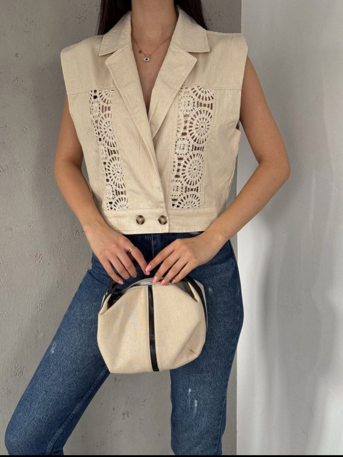 The "Midnight Bloom" Quilted Vest