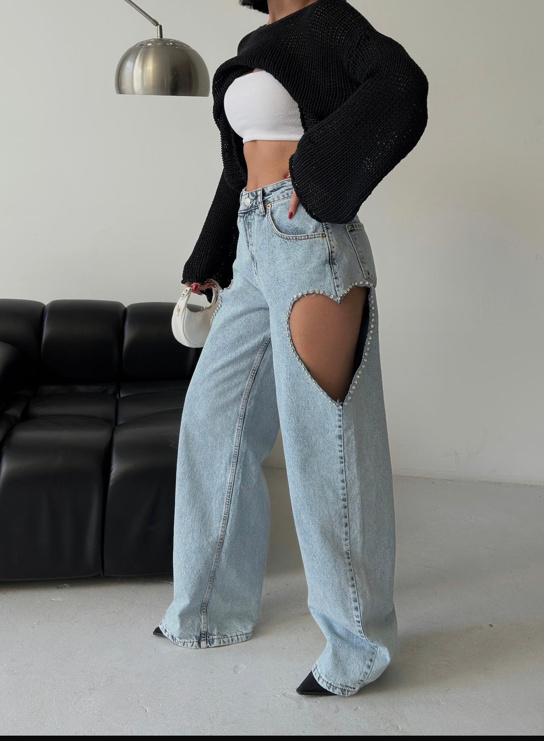 The "Nova" Utility Mesh-Overlay Jeans
