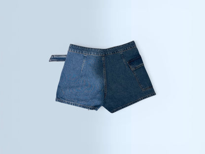 The Tailored A-Line Denim Skirt Split colored